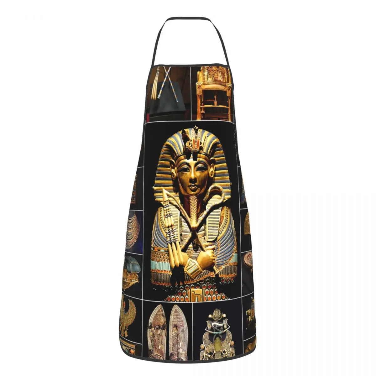 Egypt Ancient King Tutankhamun Hieroglyphics Aprons Men Women Unisex Adult Chef Cooking Kitchen Egyptian Pharaoh Tablier Cuisine