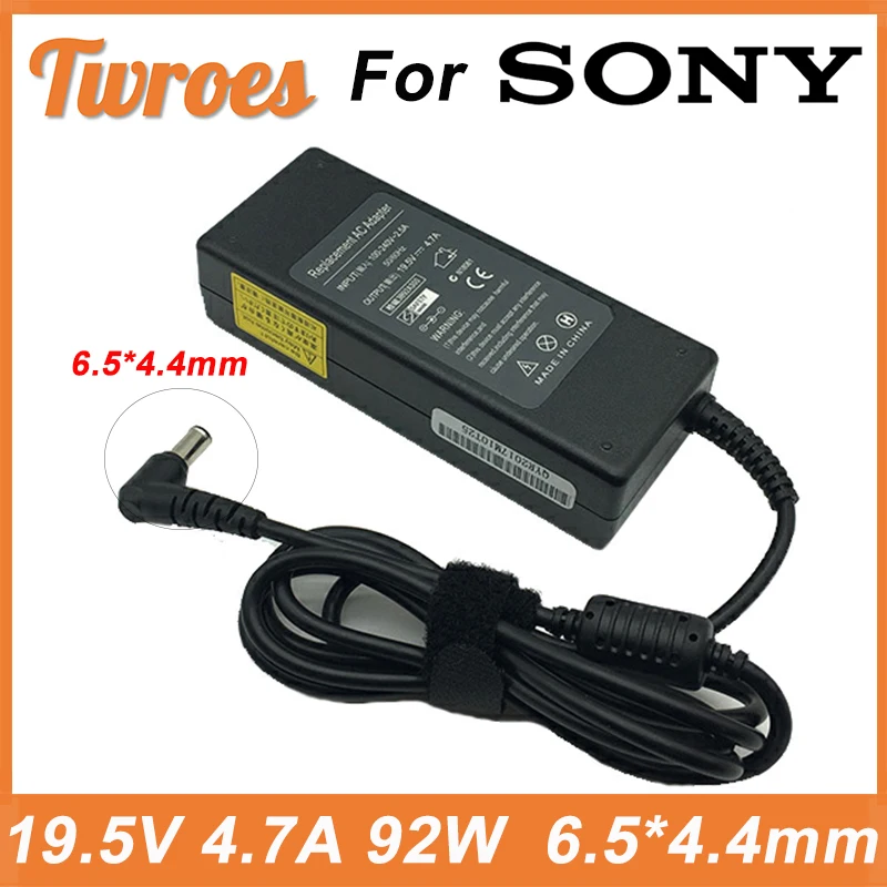 

AC Laptop Adapter 19.5V 4.7A 90W 6.5*4.4mm Charger For Sony Vaio PCG-61511L VGP-AC19V20 VGP-AC19V29 VGP-AC19V31 VGP-AC19V32 33