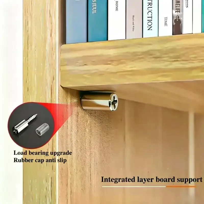 50pcs Cross Self-tapping Screw Partition Holder Screw Shelf Bracket Support with Non-Slip Sleeve Hold