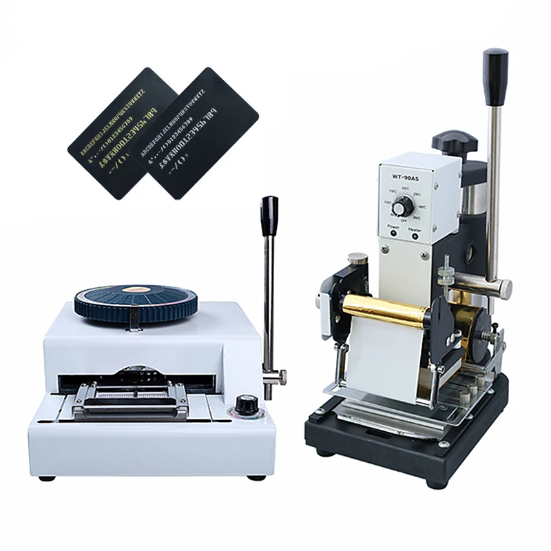 PVC Card Embossing Machine Letterpress Rotogravure Printing Bronzing Machine For Make Name Card Code Printer