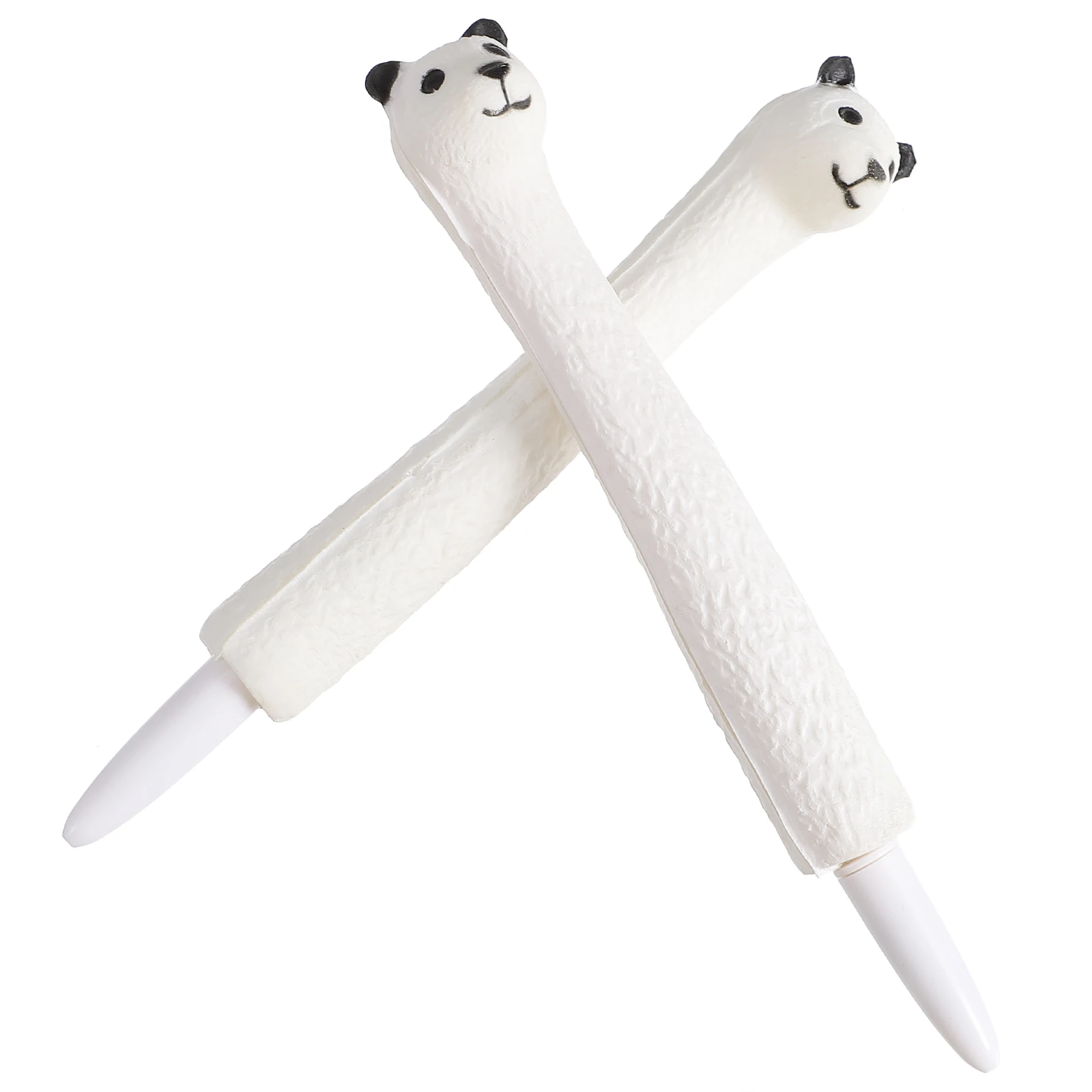 

2 Pcs Stress Gel Ink Slow Rebound Decompression Lightweight Cartoon Shape Kids Students Squeeze Toy Writing Interest