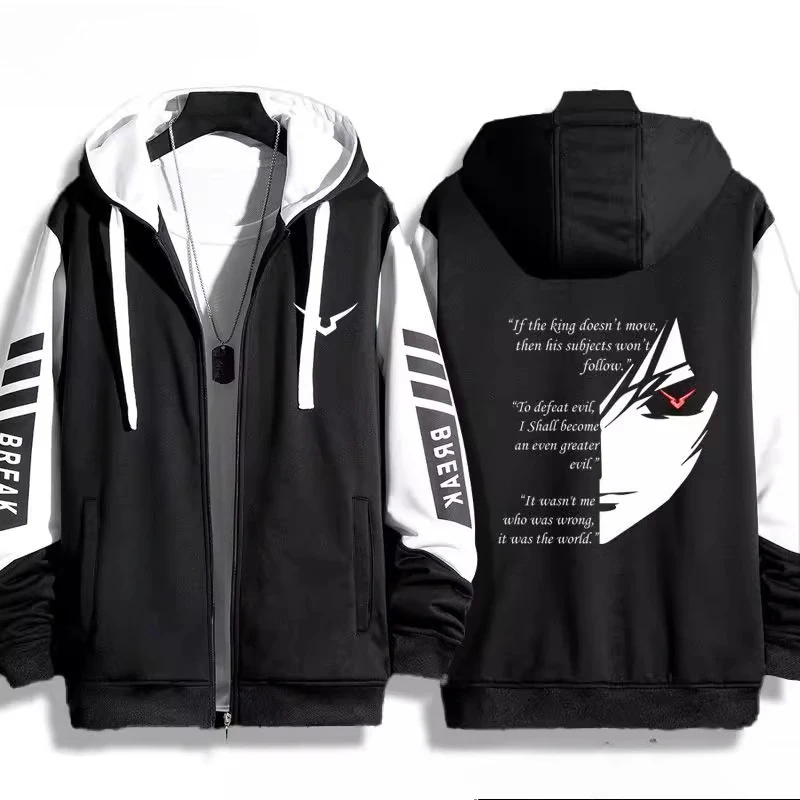 كود Geass Lelouch of The Rebellion ثلاثية الأبعاد طباعة زمم النساء/الرجال هوديي البلوز الشارع الشهير الهيب هوب تأثيري سستة مقنعين سترة