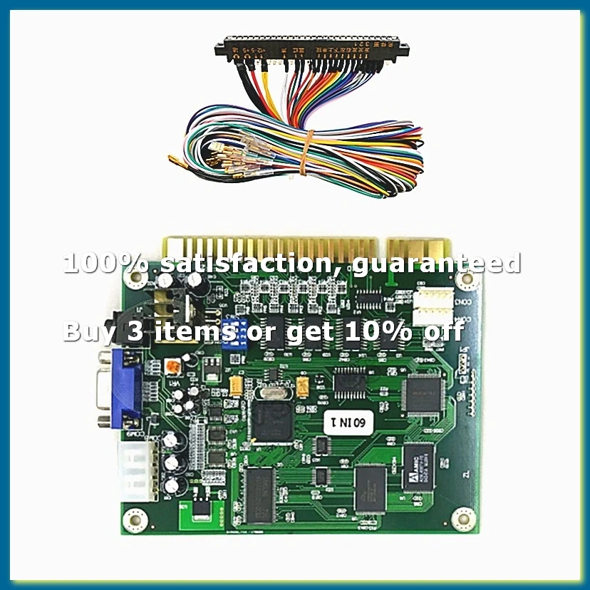 Carte de jeu d'arcade Multicade 60 en 1 avec câble 28P, sortie VGA, carte de jeu d'arcade horizontale pour Jamma Arcade-DTA9