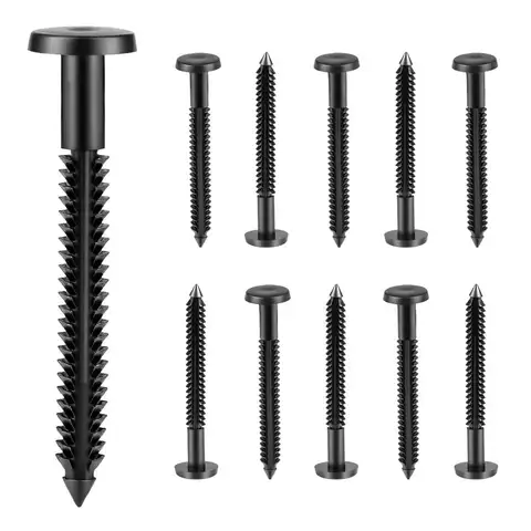 18pcs Vinyl Shutter Fasteners Elegant Universal Window Shutter Pegs Weather Resistant Lok Pin Pegs Window Accessories