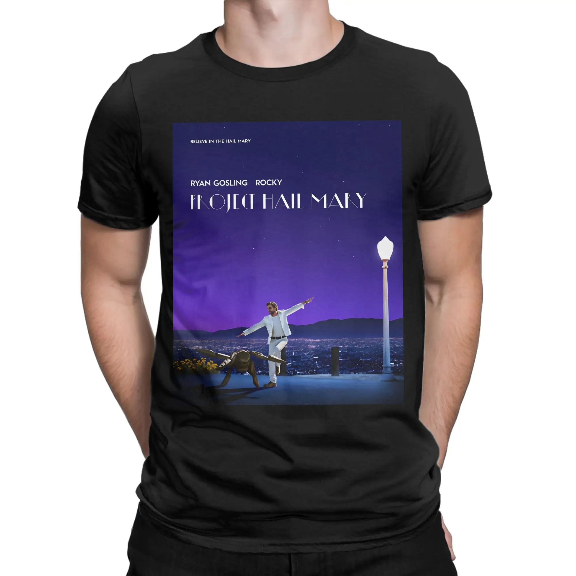 T-Shirt Summer Project Hail Mary Aesthetic T Shirts Pure Cotton Novelty Tee Shirt For Adult Short Sleeve Design Tops