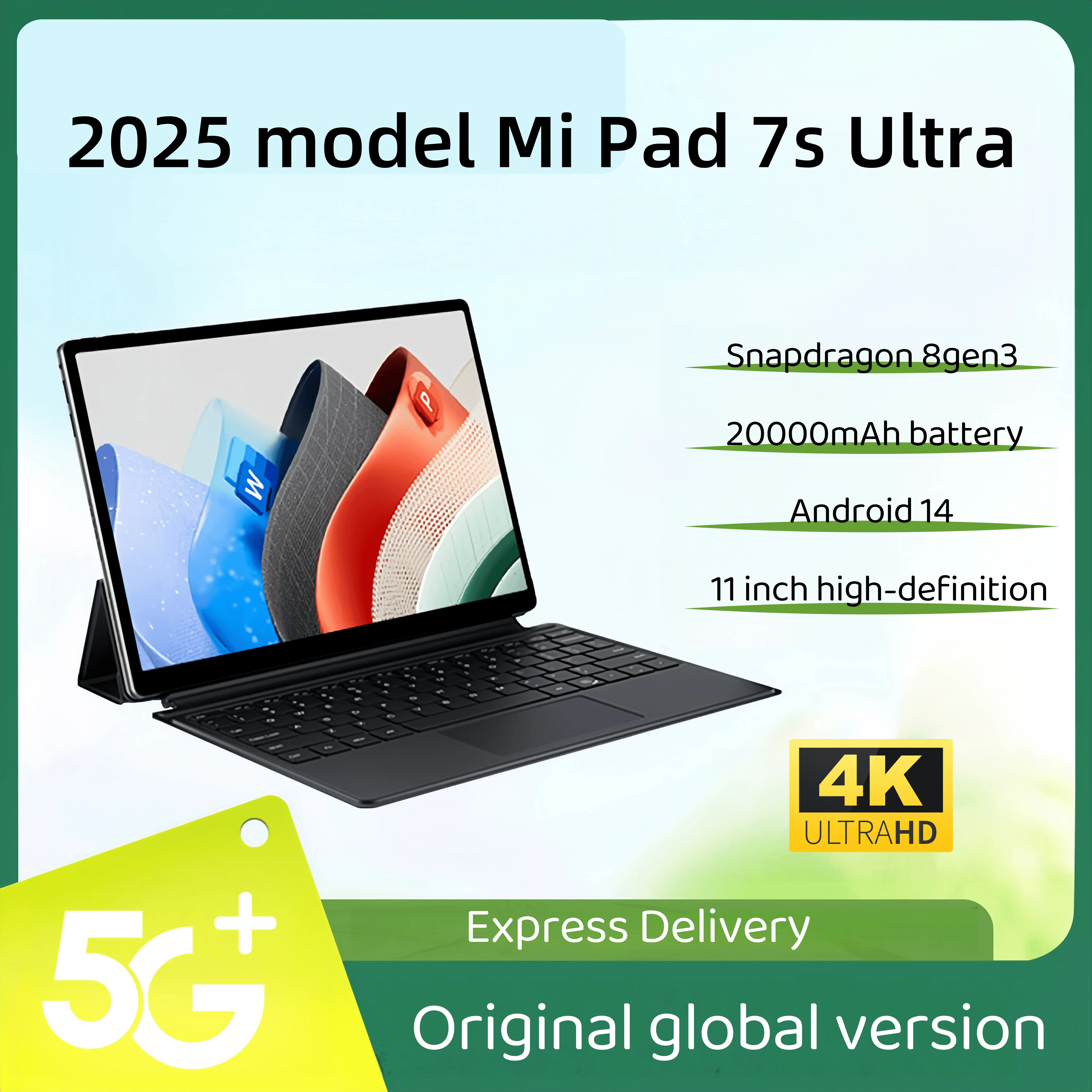 yZ[z2025NV^IWiO[oŃ^ubgPC Pad 7 Pro Ultra Snapdragon 8 Gen 3AAndroid 14 HD 4KA22GB + 2TBAfASIM 5GWIFIΉ