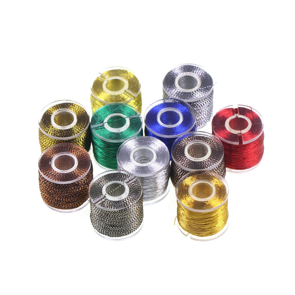 100 Yards Fishing Rod Building Metallic Threads Nylon Fiber Rod Wrapping Line Fishing Guide Eyelet Jig Hook Repairing Line view 5