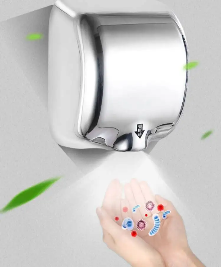 

Bathroom Hand Dryer Machine Stainless Toilet Automatic New Wall-Mounted Hand Dryer Set