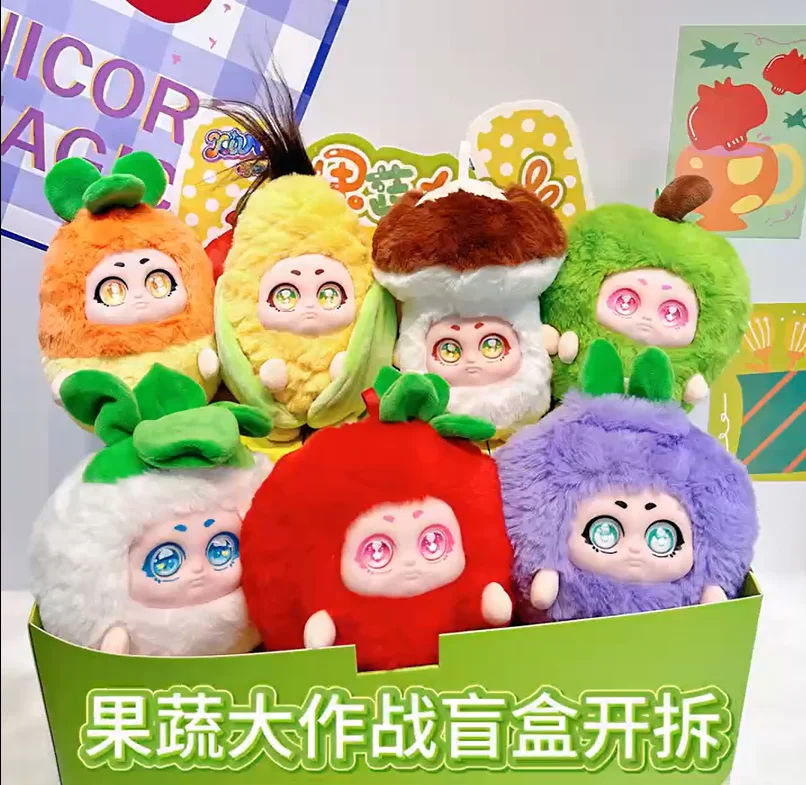 

Оригинальная виниловая плюшевая слепая коробка XIVO Fruit War, милая кукла с фруктами, украшение для рабочего стола, компаньон для спальни, детский подарок на день рождения