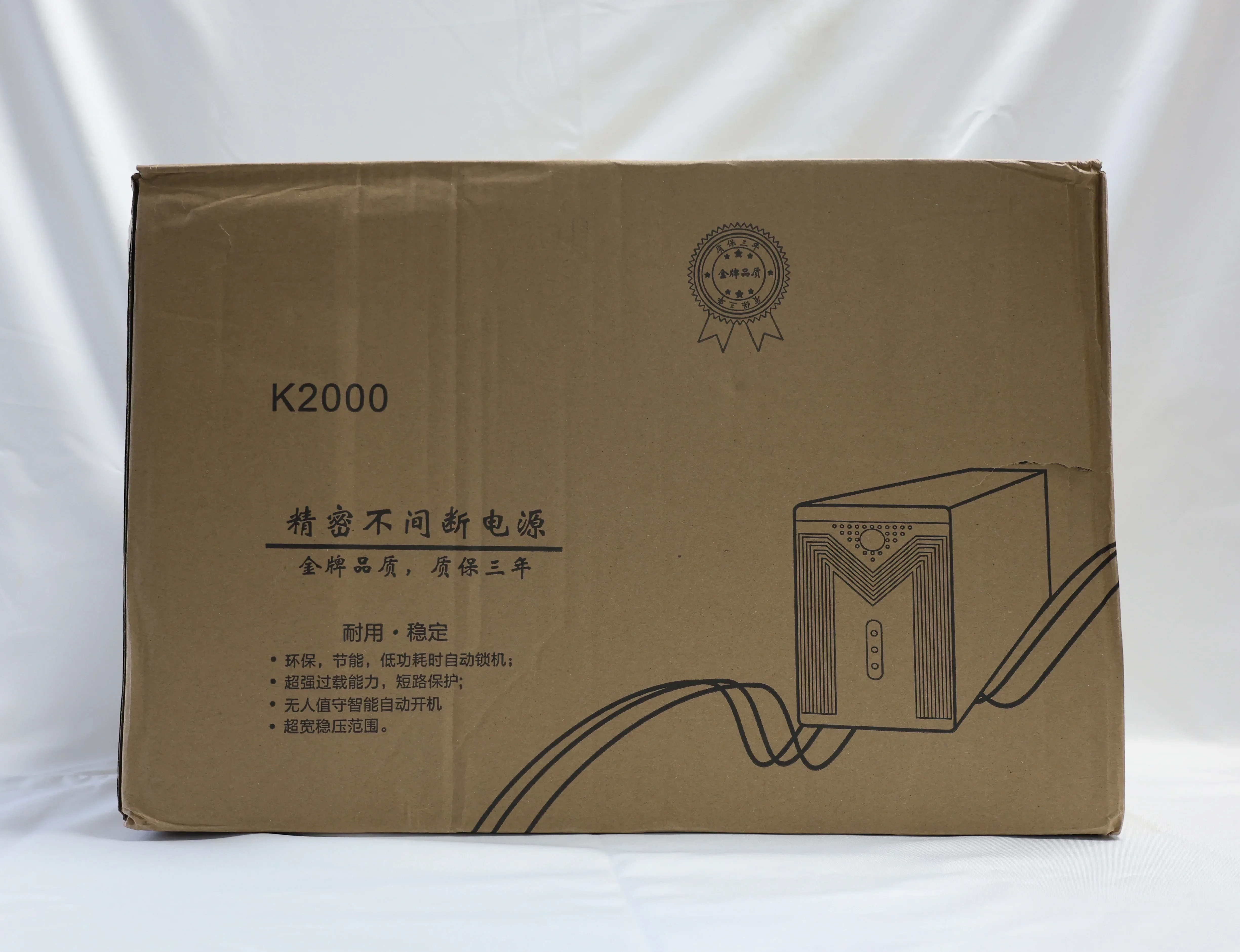 オンラインUPS 600VA 2000VA 3000VA 無停電電源装置、エコバッテリーバックアップとサージプロテクター搭載、オフィス用