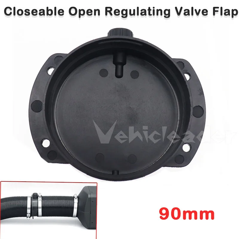 

75mm Ducting Connector Flap Regulating Valve+Air Diesel Parking Heater Ducting Joiner Connector+2 Clips For Webasto Eberspacher