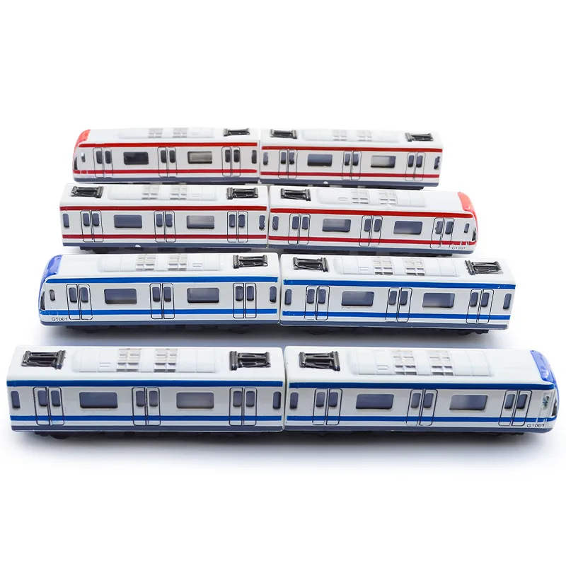 Alloy Underground Model With Magnetic Moving Train Train High Speed Rail Model Toys For Children Back To The Simulation Car