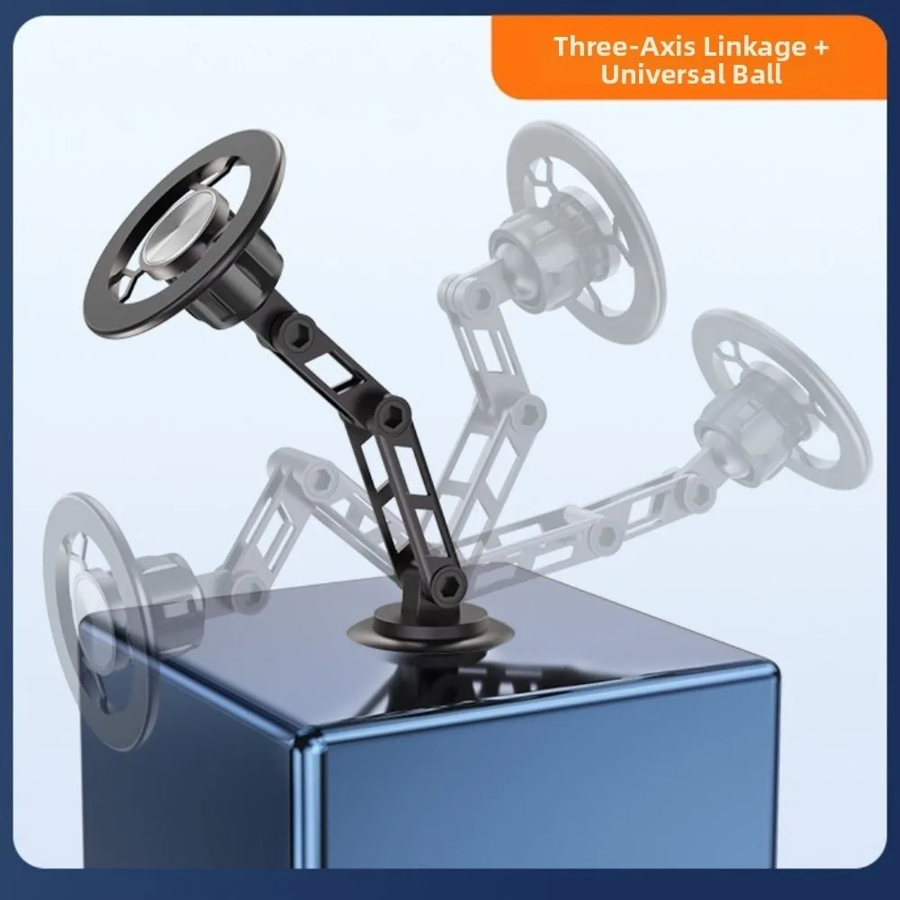 

360 ° Вращающийся магнитный автомобильный держатель для телефона, складной, антивибрационный, для навигации, универсальный, многофункциональный автомобильный держатель для мобильного телефона