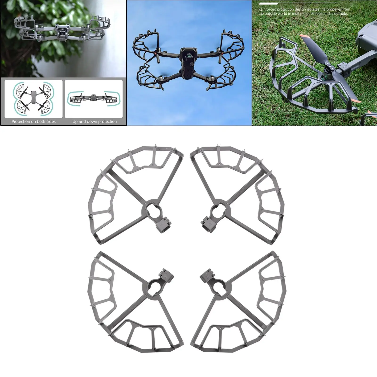 4 piezas protector de hélice cubierta de hoja parachoques Prop a prueba de arañazos para