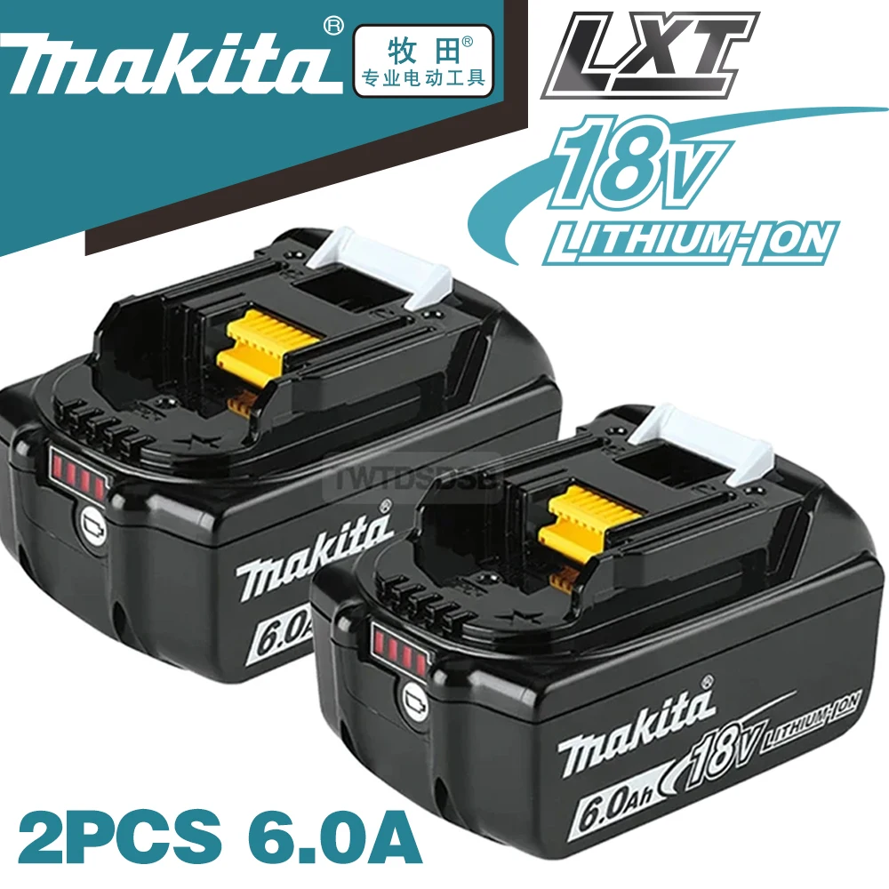 100% Original Makita 6Ah/5Ah/3Ah for Makita 18V Battery BL1830B BL1850B BL1850 BL1840 BL1860 BL1815 Replacement Lithium Battery