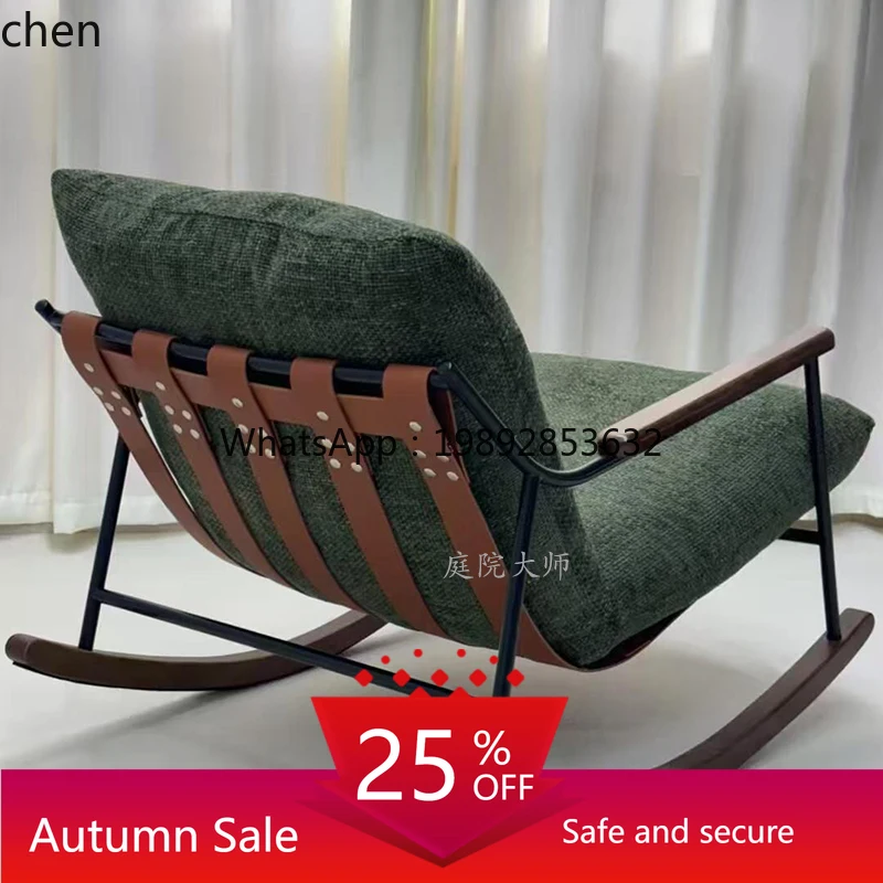

leisure sofa rocking chair living room modern removable and washable soft bag sofa single rocking chair