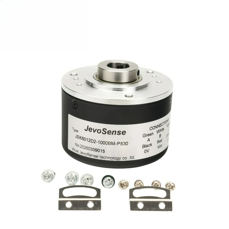 Optical Incremental Hollow Shaft Encoder with 12mm Outer Diameter 1000 Pulses Square Wave Output DC5V & DC5-26V