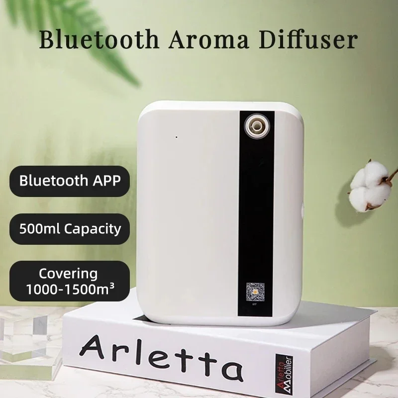 Aroma Diffuser 500ML Bluetooth Essential Oil Diffuser For Home Room Fragrance HVAC Electric Aromatic Oasis Air Freshener