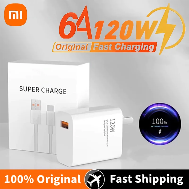 Xiaomi Original Charger Turbo Fast Charge 120W EU Hypercharge Gan Adapter For Redmi Note 11 12 13 Pro Plus 5G Mi 14 13 13T Cable