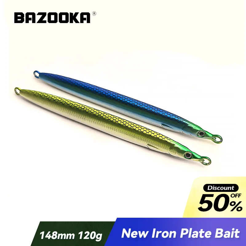 

BAZOOKA 30g-120g Fishing Lure Swimbait Carp Bass Pike Baits Metal Slow VIB Hard Jigging Fast JIG Sinking Trolling Winter Lead