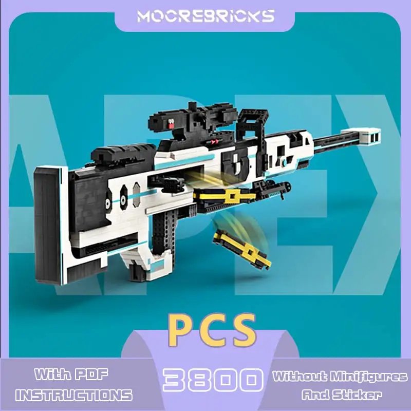 Sniper Rifle KRABER MARK II Building Blocks High Difficulty Shooting Toys Gun Model High-tech Bricks Children's Holiday Gifts