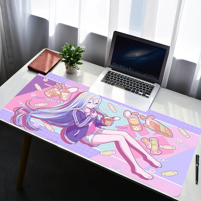 

Mouse Pad PC Non Slip Rubber Cartoon Mousepad Laptop Gamer Cabinet Keyboard Pad Office Computer Gaming Desk Anime Girl Mouse Mat