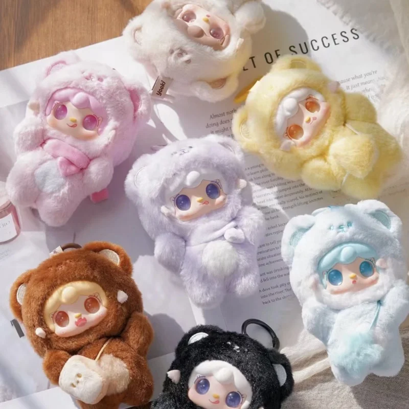 

Yooki V4 Take A Bite Of Bear Series Plush Blind Box Cute Doll Model Trend Toy Mystery Box Backpack Decor Toys Collectible Gifts
