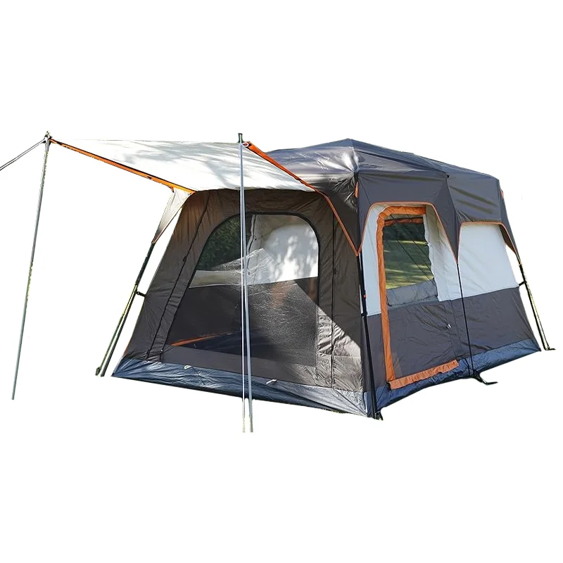 

Outdoor Large Hiking Glamping Tent Family Picnic Tent Waterproof Tent For 6-12 People