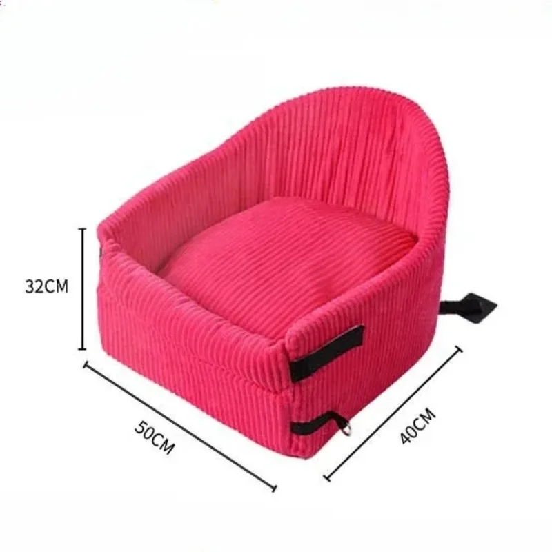 Imagem -05 - Confortável Dog Car Seat Cover Resistente ao Desgaste Velvet Cat Carrier Bolsa Cesta do Assento de Carro Lavável Viagem Almofada do Cão do Transportador