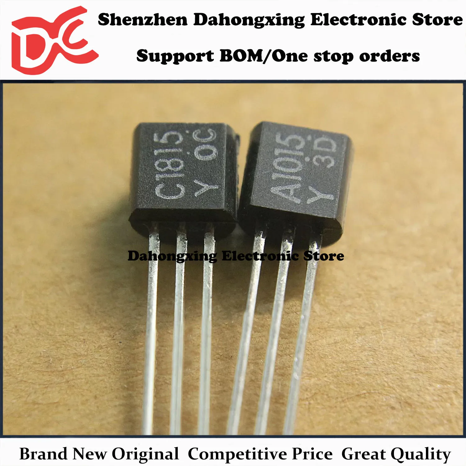 Nuevo Original 20 Pares 2SA1015 A1015 + 2SC1815 C1815 TO-92 Transistor Amplificador de Audio Componentes Electrónicos Gran Calidad