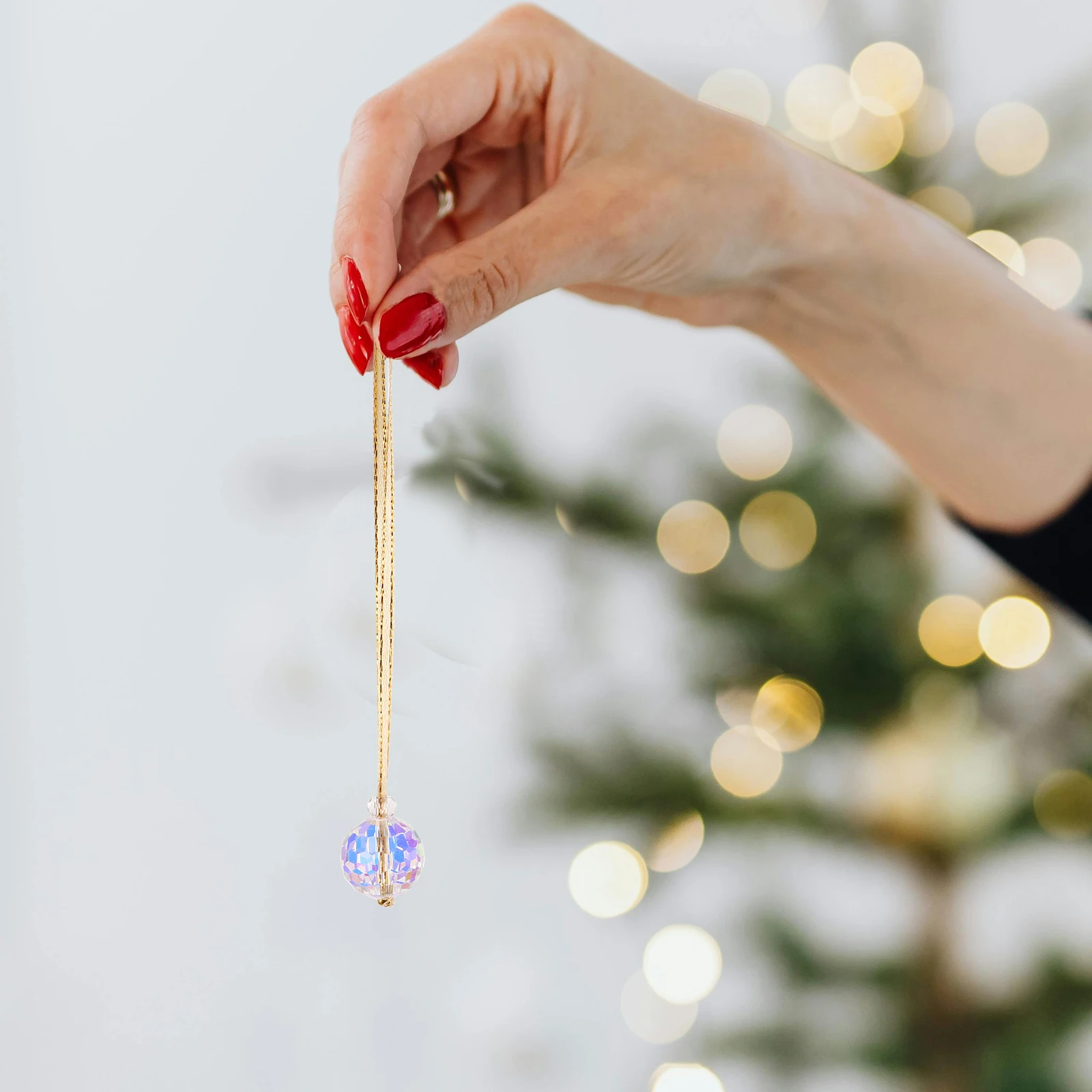 

12 Pcs Crystal Ball Jewelry Home Christmas Decorations Hanging Festive Glass Multicolor Balls Holiday Colorful Prism