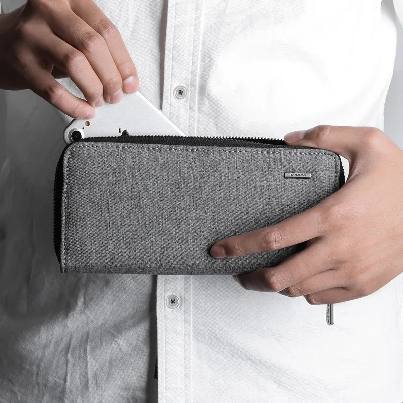 

2024 Handbags for Men Clutch Purse Black Pouch Office Bags for Men Luxury Clutch Pouch Bag for Men Gray Clutch Sacoche Homme