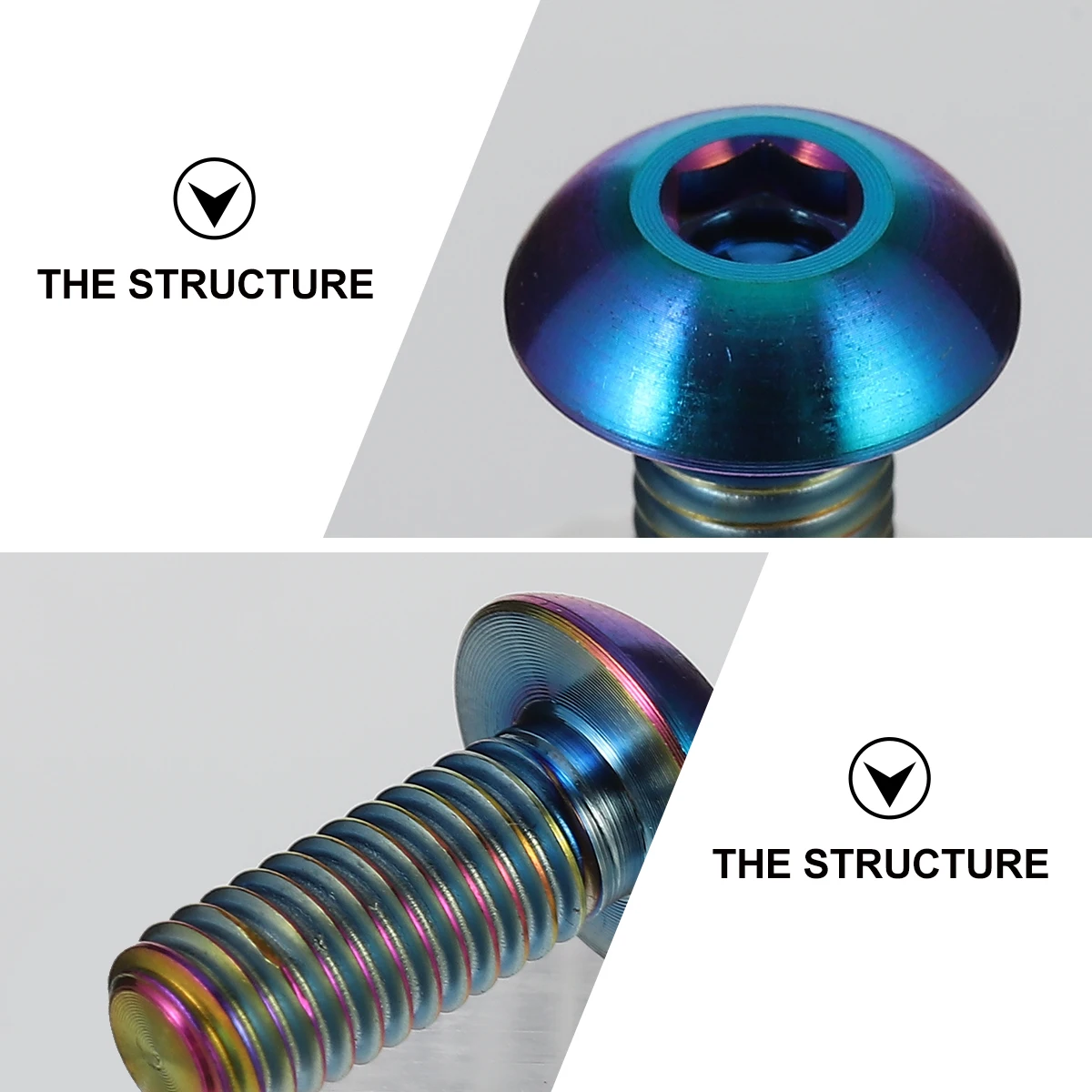 

2pcs Titanium Bike Screw Lightweight Alloy Bolts Water Bottle Cage Rack Mount Accessories Road Motorcycle Sports