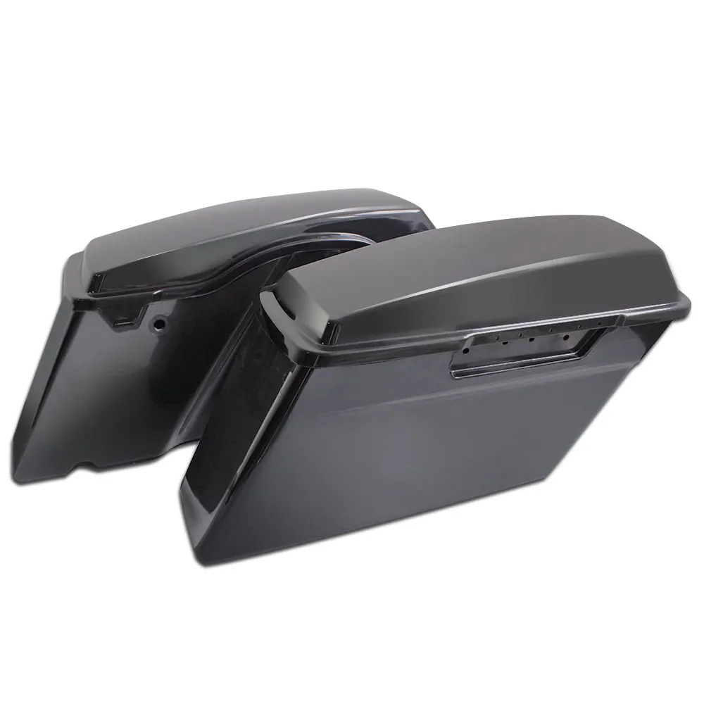 

CFP Complete Black Hard Saddlebags Trunk W/Lid Latch Kit for Harley Touring 1994-2013 Saddlebag