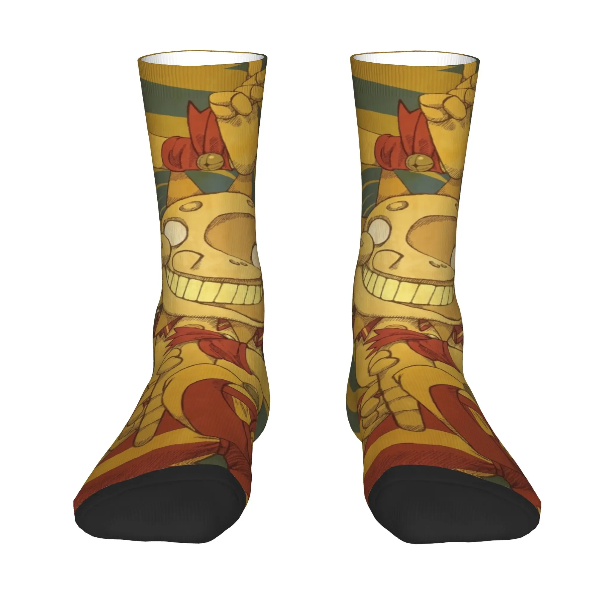 F-Fnaf S-Security B-Breach Sundrop Mens Crew Socks Unisex Funny 3D Print  Dress Socks