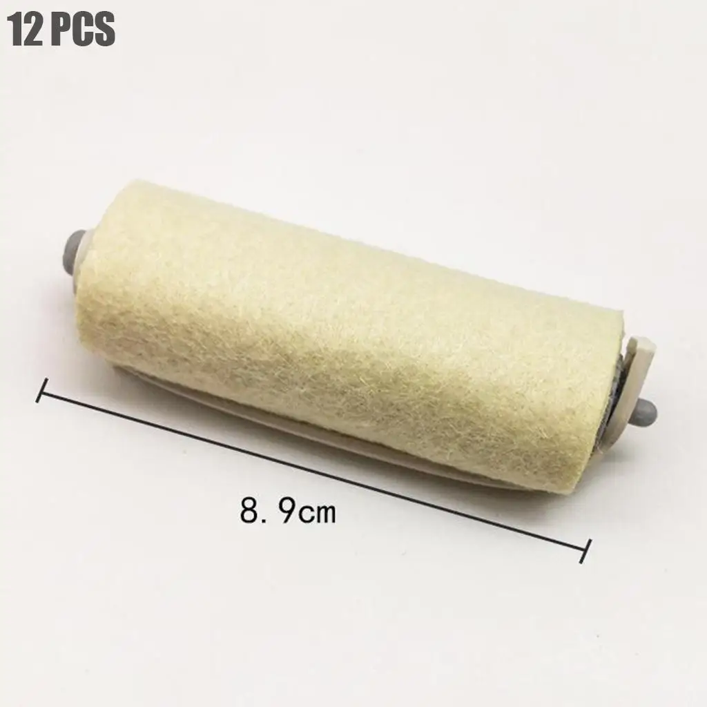 

12 Pieces Hot Perm Outsourcing Cotton Curling Hair Isolate Hot Non-Slip Elastic 3mm Thick No Trace Long Short Hair for Barber