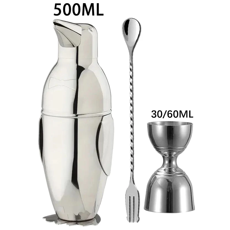 

2025 New Cocktail Shaker Set Stainless Steel Bartender Kit Cocktail Mixer Wine Martini Shaker Party Bar Tools