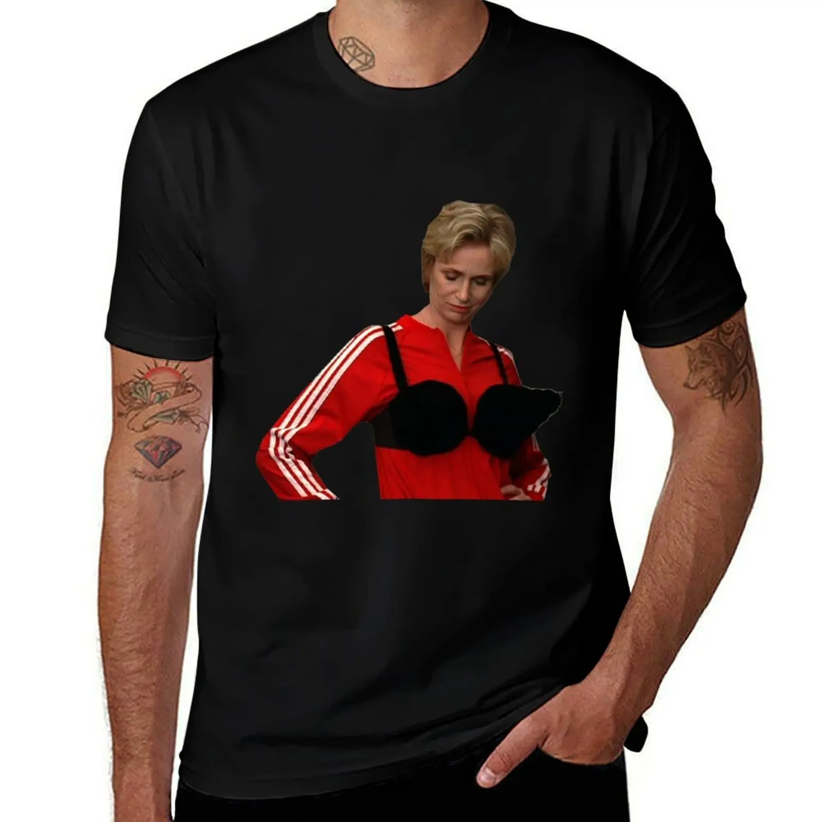 

Sue Sylvester Madonna T-Shirt t shirts with prints black cotton t-shirt plain for man package T-Shirt