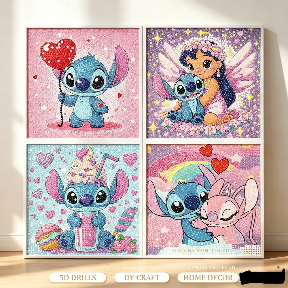 15*15cm Diamond Painting Cartoon Character Sticking Full Drills Embroider Decoration Draw Handiwork Semi-finished Products
