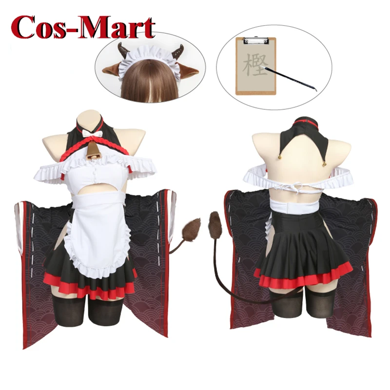 Cos-Mart Game Azur Lane IJN Kashino Cosplay Costume The Confused Maid Who Stumbled Maid Dress Activity Party Role Play Clothing