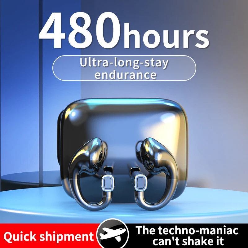 Спортивные Беспроводные наушники HIFI объемный сабвуфер Bluetooth 5,3 TWS наушники с креплением для ушей удобная в носке концепция костной проводимости