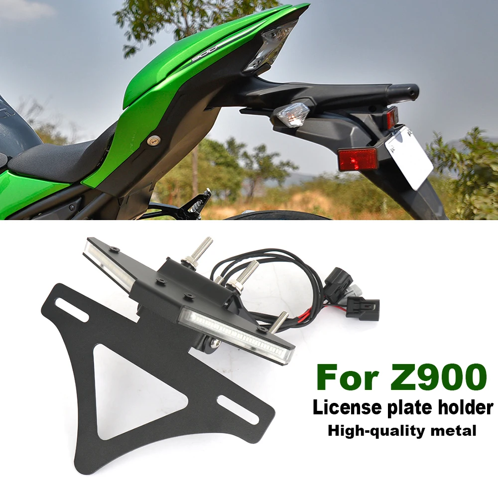 

For Kawasaki Z900 Z 900 Motorcycle Accessories Tail Tidy License plate holder Fender Eliminator 2017 2019 2020 2021 2022 2024