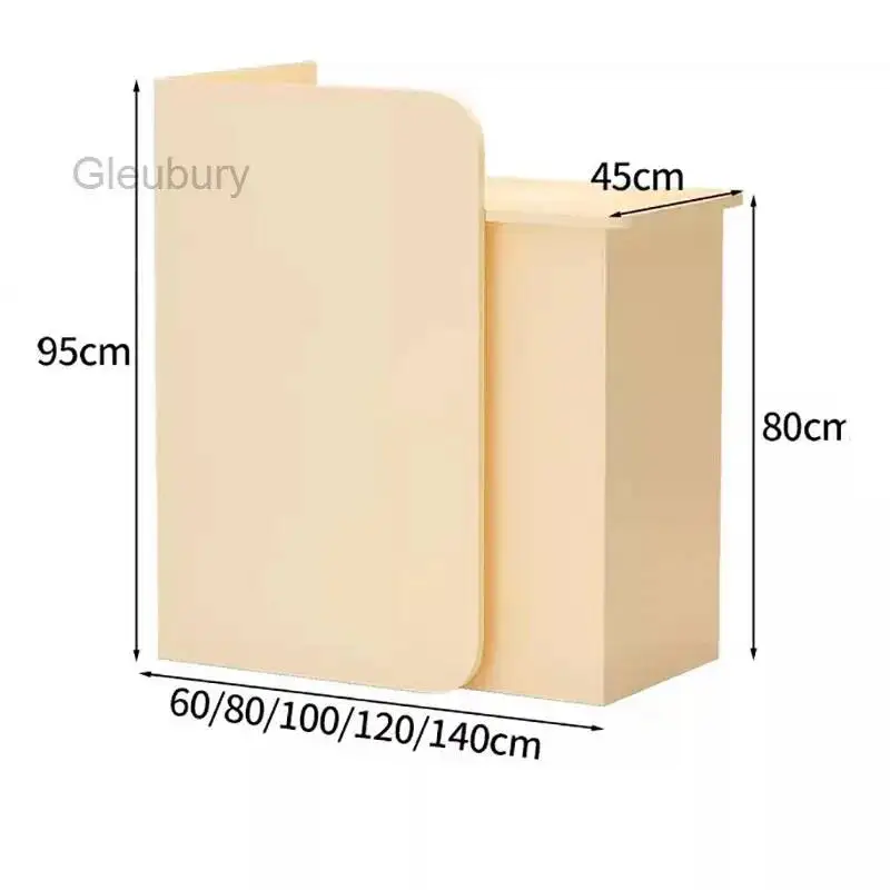 

Индивидуальный модный эстетичный стол в европейском стиле с местом для хранения, элегантная классическая стойка ресепшн, офисная мебель