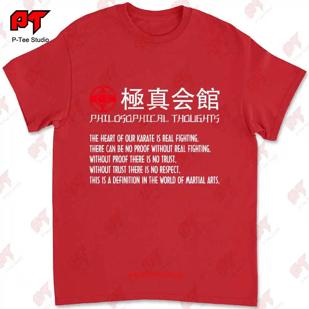 Kyokushinkai Kan Kyokushin Karate Philosophical Thoughts Black T Shirt ZBKK