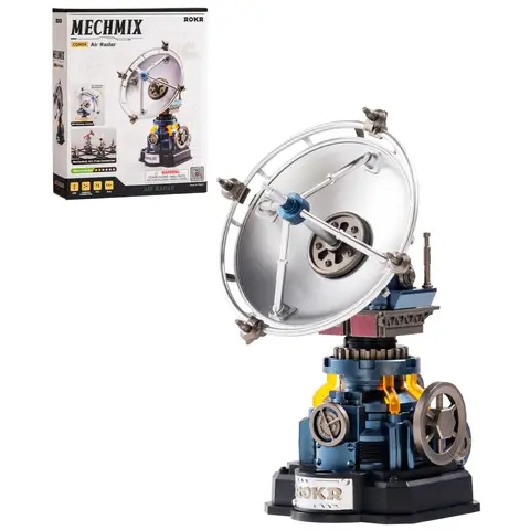ROKR 3D Puzzle Toys - Air Radar Mechanical Model Building Kit Industrial City Series DIY Craft Kit for Desk Decor Ideal Gift for Boys Friends