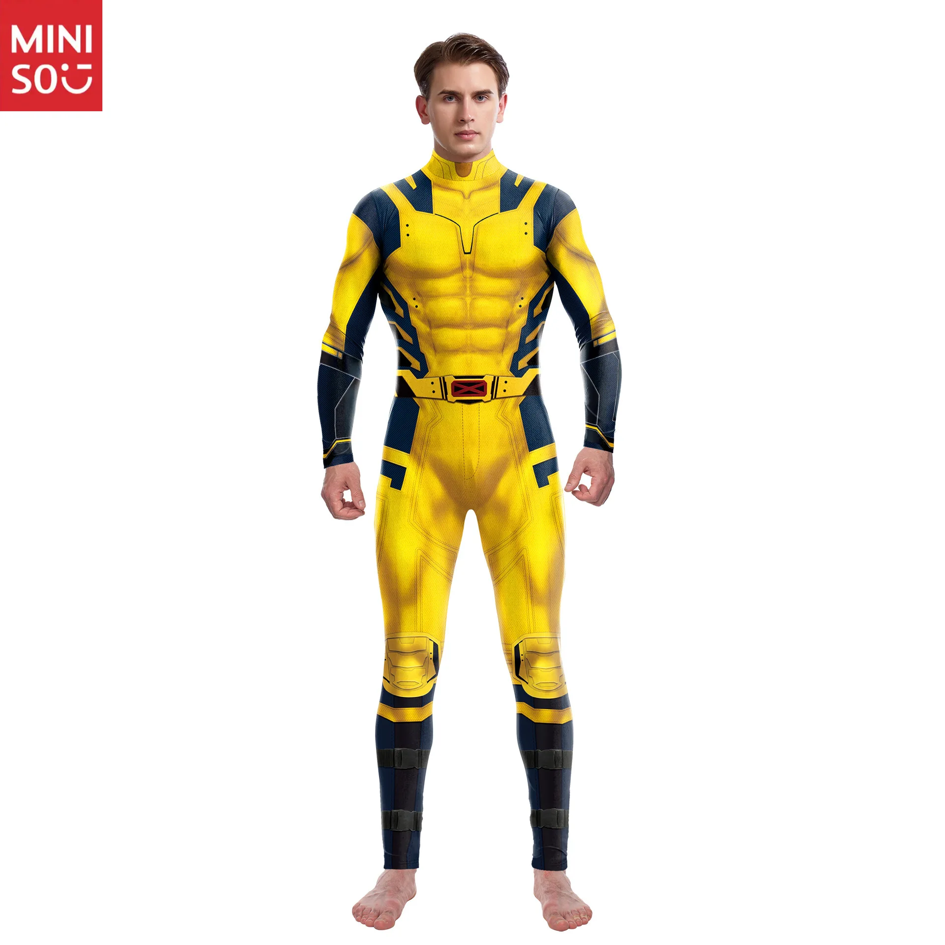 أزياء الهالوين للبالغين، أزياء مارفل، أزياء ديدبول ولفيرين للعب، بدلة نحيفة #5