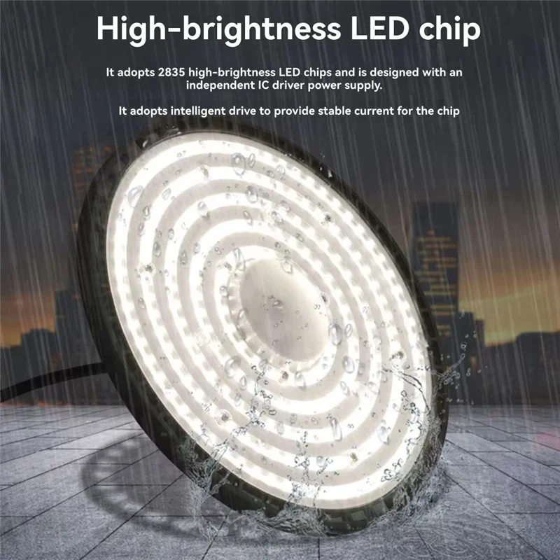 ไฟ LED อุตสาหกรรม A25F 200W 3500K แสงสีขาวอบอุ่น สำหรับเชิงพาณิชย์ สำหรับอุตสาหกรรมเหมืองแร่ ตลาด โกดัง โรงรถ โรงงาน