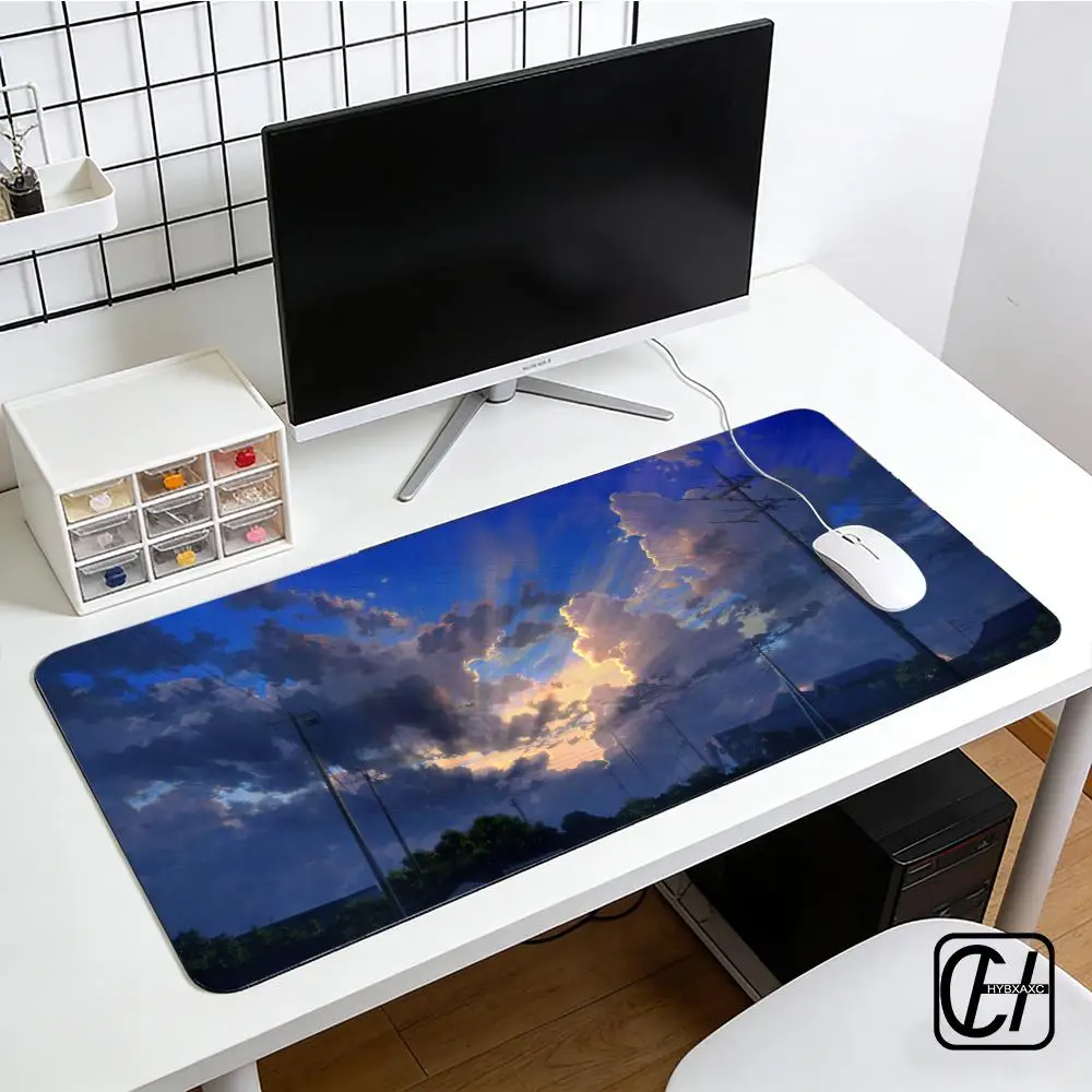 Digital Art Sky Clouds Mouse Pad E-sports gaming mouse pad oversized personalized desk pad keyboard mouse pad