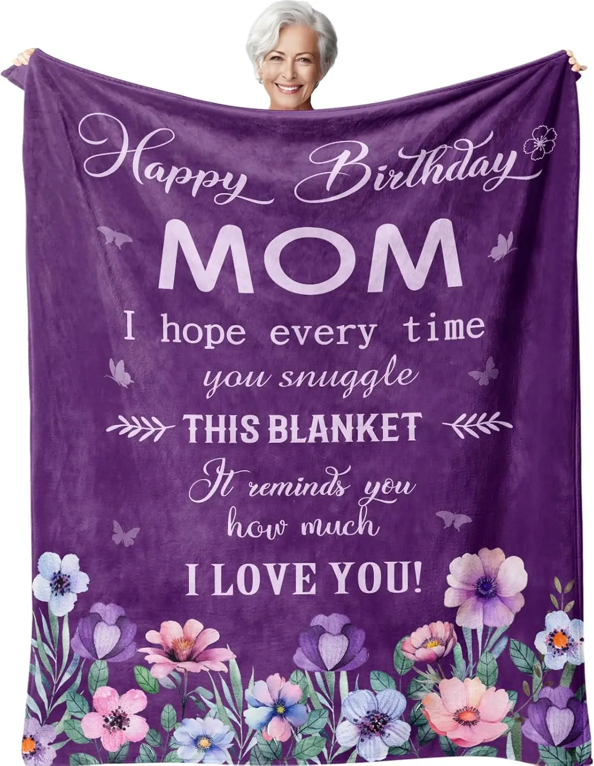 Jepufo Mom Son, Birthday Gifts Mom, Funny Gift Birthdays, Unique Presents For Mother From Daughter Blanket 50"X60"