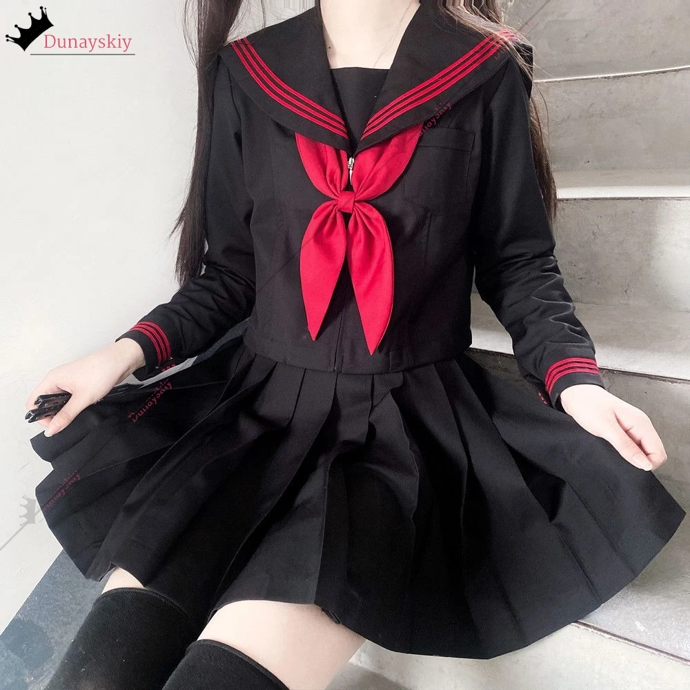 MiSide مجنون ميتا تأثيري لعبة تأثيري حلي اليابانية تنورة سوداء مجموعة Jk موحدة XS-XL هالوين زاحف ميتا ملابس للحفلات #4